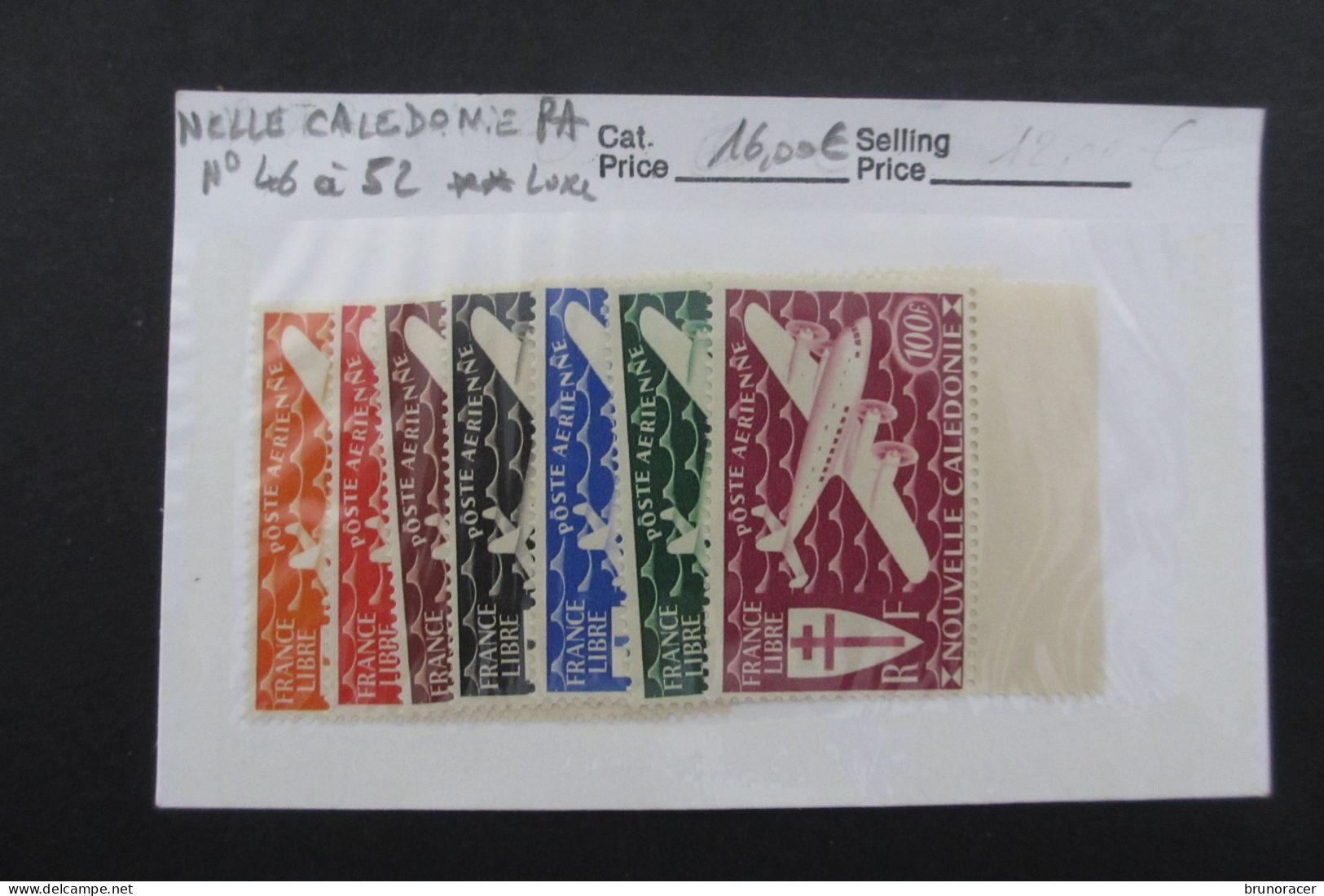 Nelle CALEDONIE POSTE AERIENNE N°46 à 52 SERIES DE LONDRES NEUF** TTB COTE 16 EUROS VOIR SCANS - Unused Stamps