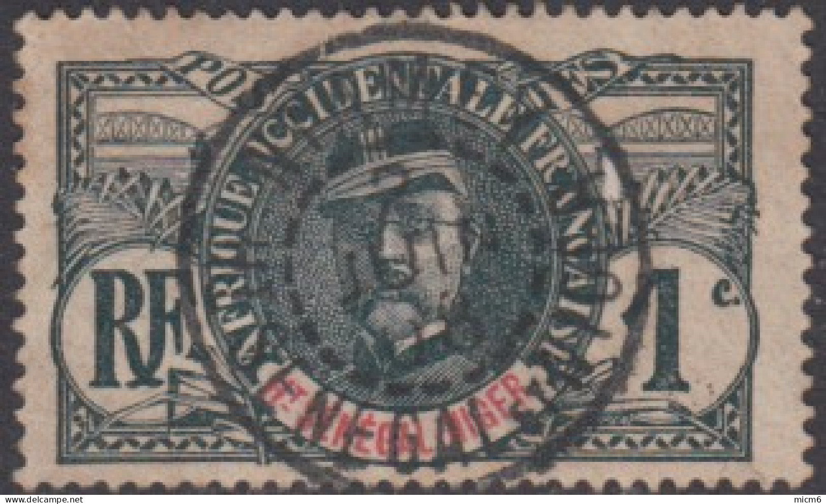 Haut-Sénégal Et Niger - Niamey Sur N° 1 (YT) N° 1 (AM). Oblitération De 1908. - Altri & Non Classificati