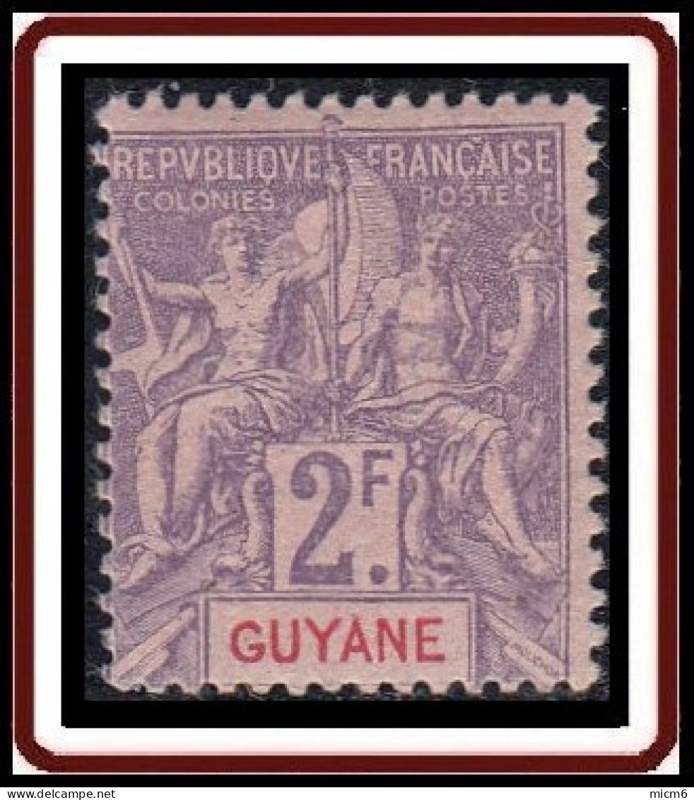 Guyane Française 1886-1915 - N° 48 (YT) N° 48 (AM) Neuf *. - Ongebruikt