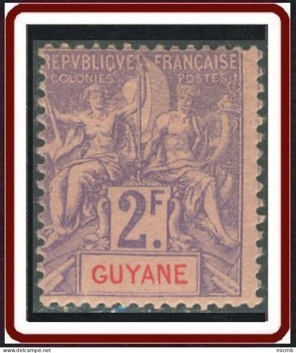 Guyane Française 1886-1915 - N° 48 (YT) N° 48 (AM) Neuf *. - Ongebruikt