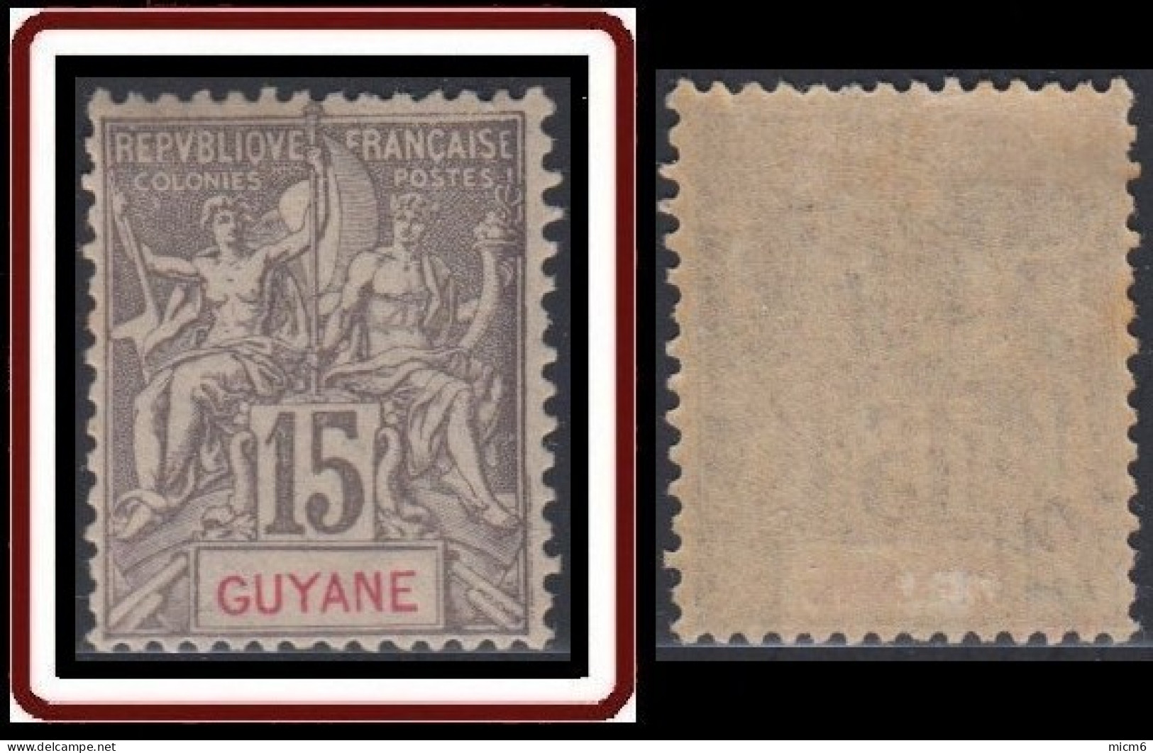 Guyane Française 1886-1915 - N° 45 (YT) N° 45 (AM) Neuf *. - Ongebruikt