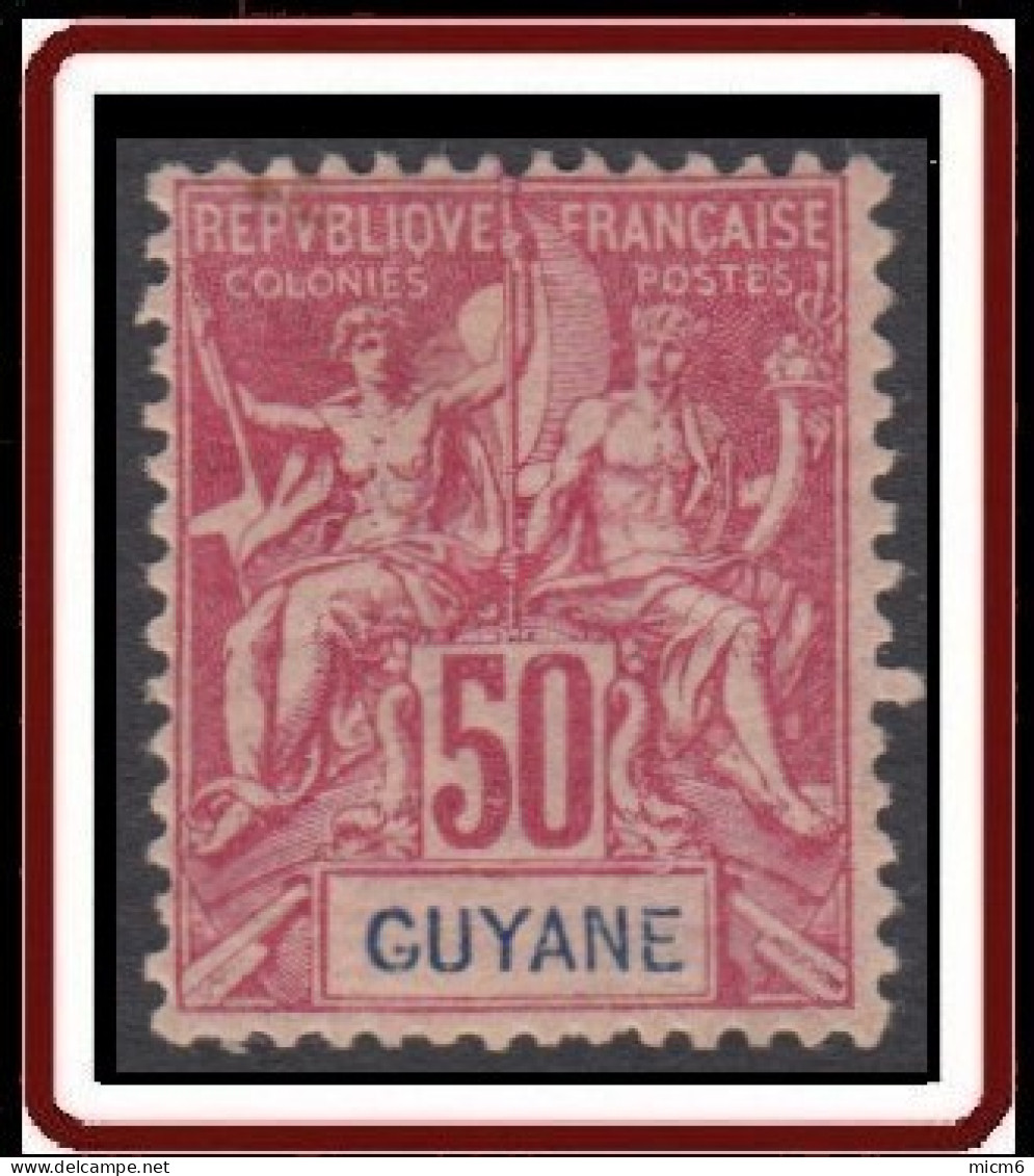 Guyane Française 1886-1915 - N° 40 (YT) N° 39 (AM) Neuf *. - Ungebraucht