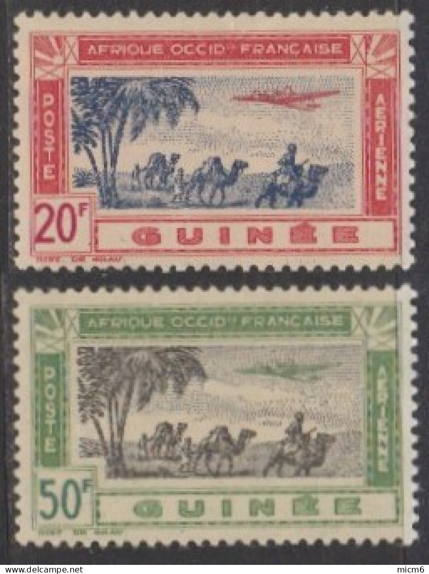 Guinée Française 1912-1944 - Poste Aérienne N° 16 & 17 (YT) N° 16 & 17 (AM) Neufs **. - Neufs