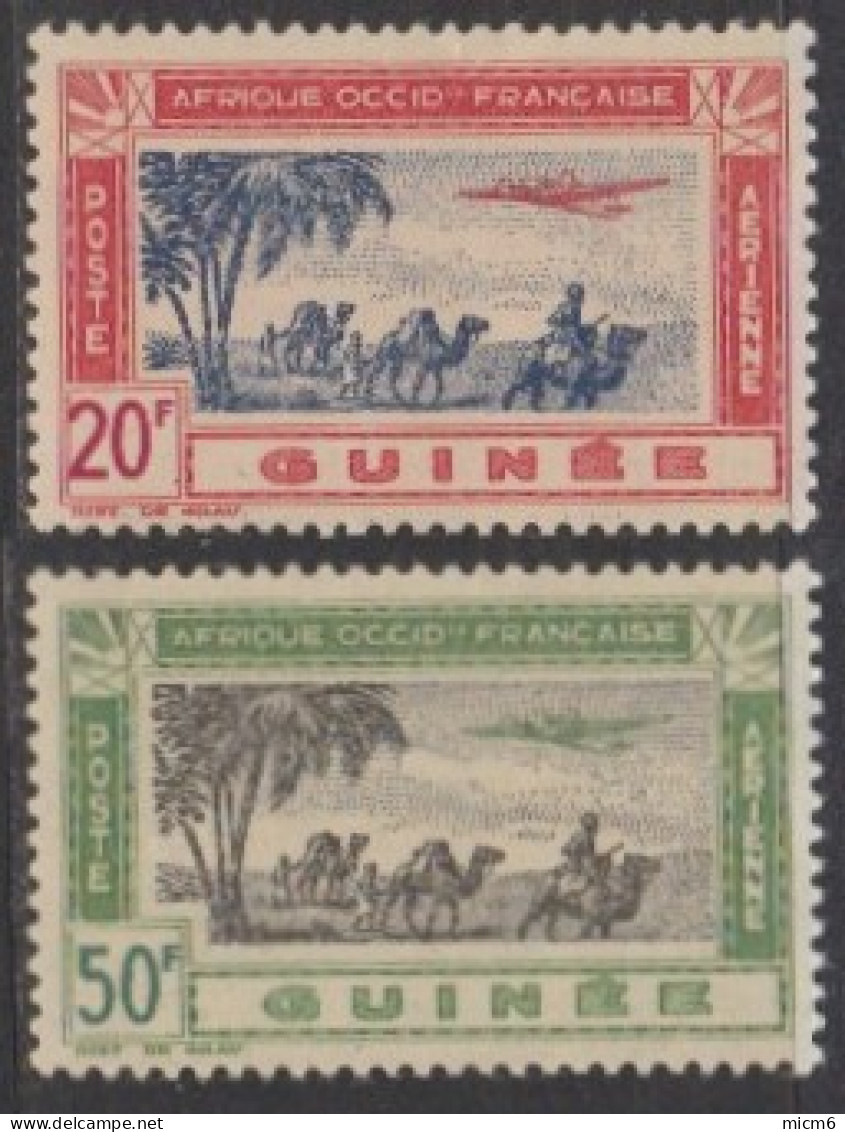 Guinée Française 1912-1944 - Poste Aérienne N° 16 & 17 (YT) N° 16 & 17 (AM) Neufs **. - Unused Stamps