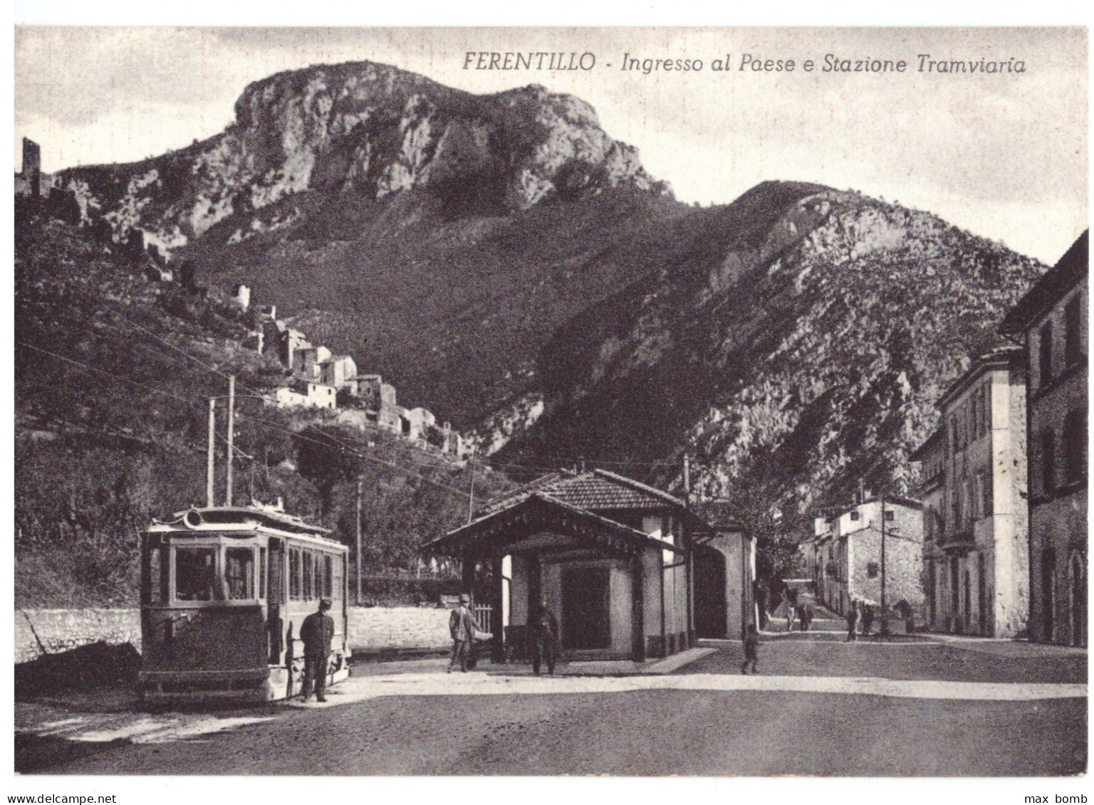 FERENTILLO - 1  TRAM INGRESSO PAESE STAZIONE TRAMVIARIA   TERNI - Terni