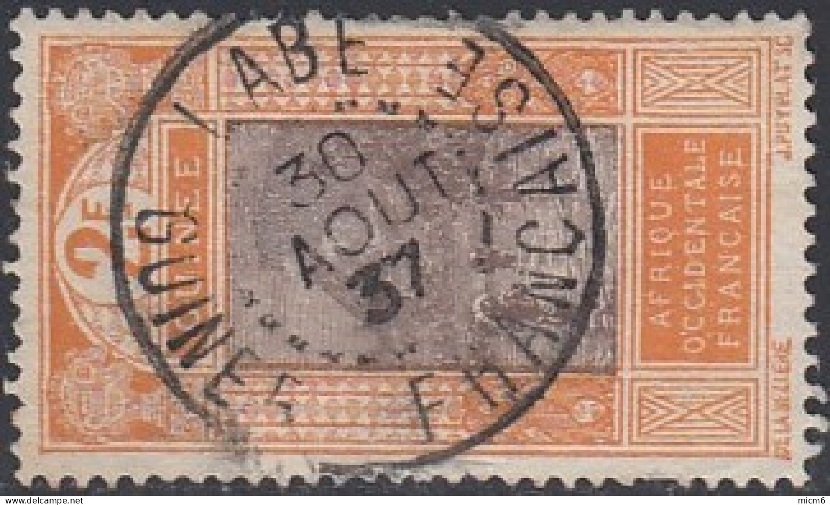 Guinée Française 1912-1944 - Labe Sur N° 78 (YT) N° 77 (AM). Oblitération De 1937. - Otros & Sin Clasificación