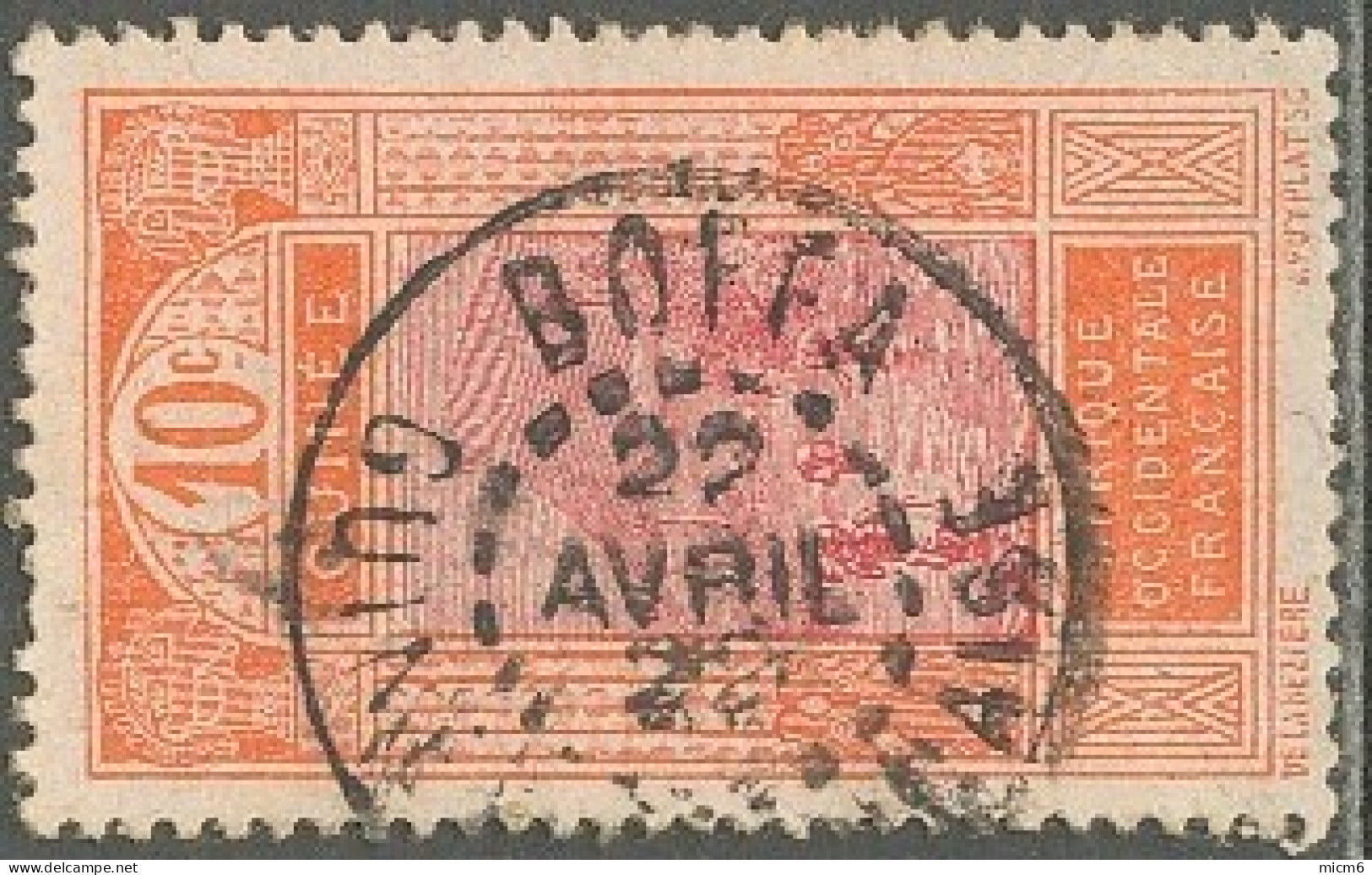 Guinée Française 1912-1944 - Boffa Sur N° 67 (YT) N° 67 (AM). Oblitération De 1920. - Otros & Sin Clasificación