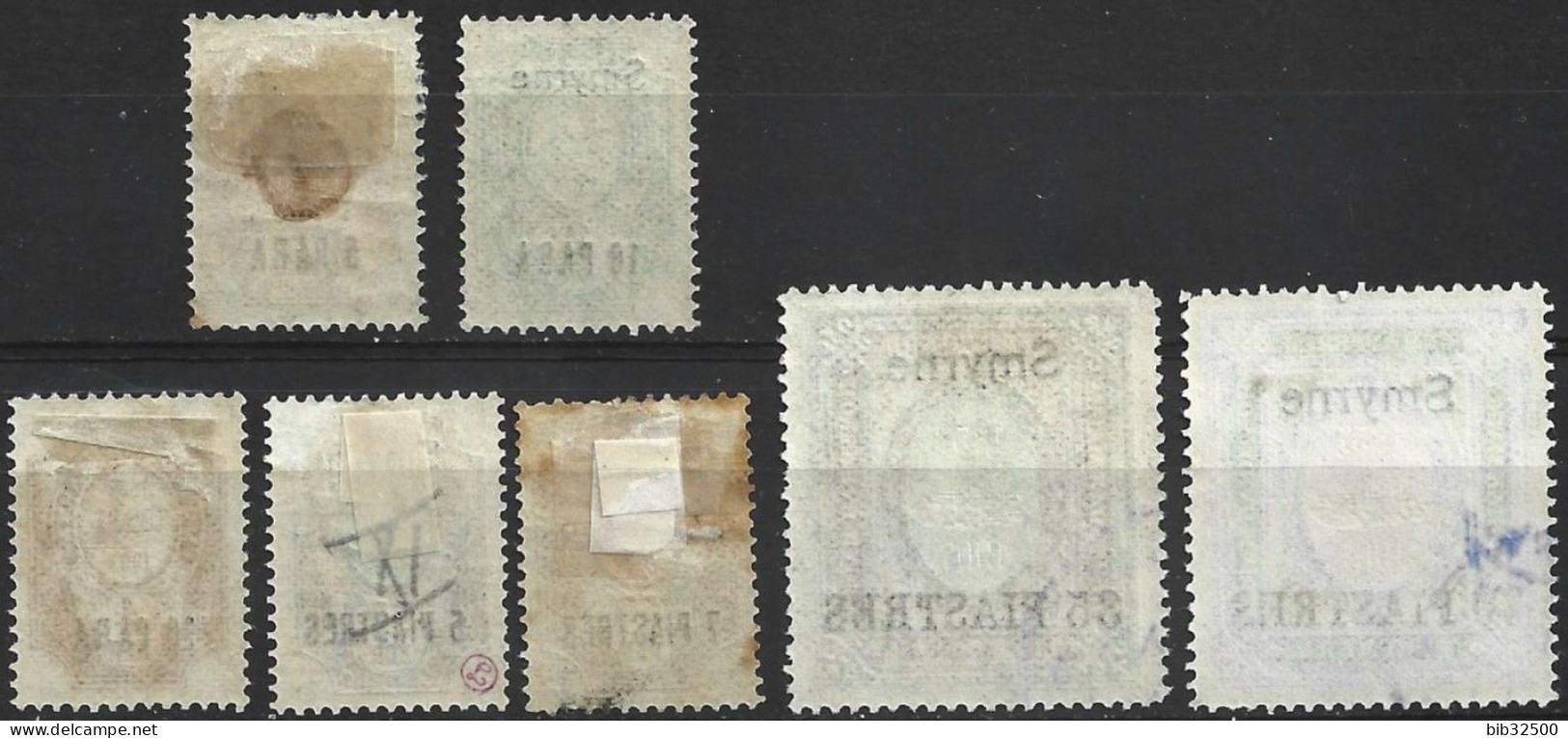 1909 - 1910 : Bureaux Russes Du Levant :  7 Timbres De  SMYRNE - Turkish Empire