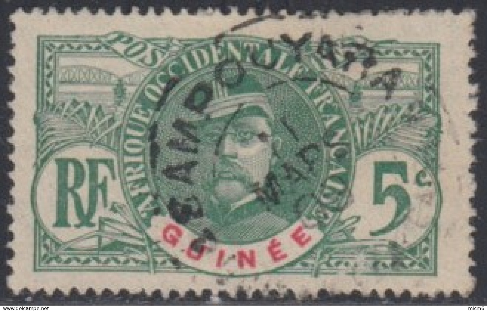 Guinée Française 1892-1907 - Sampouyara Sur N° 36 (YT) N° 36 (AM). Oblitération. - Used Stamps