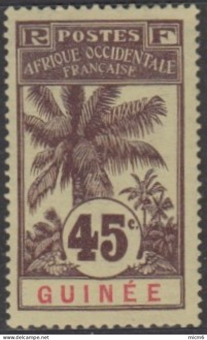 Guinée Française 1892-1907 - N° 42 (YT) N° 42 (AM) Neuf *. - Ongebruikt