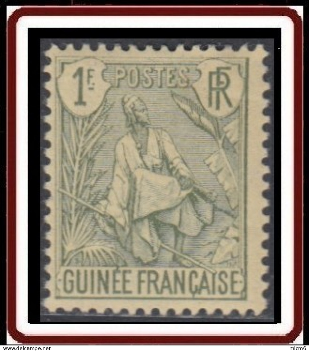 Guinée Française 1892-1907 - N° 30 (YT) N° 30 (AM) Neuf *. - Unused Stamps