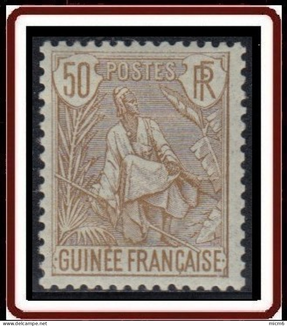 Guinée Française 1892-1907 - N° 28 (YT) N° 28 (AM) Neuf *. - Unused Stamps