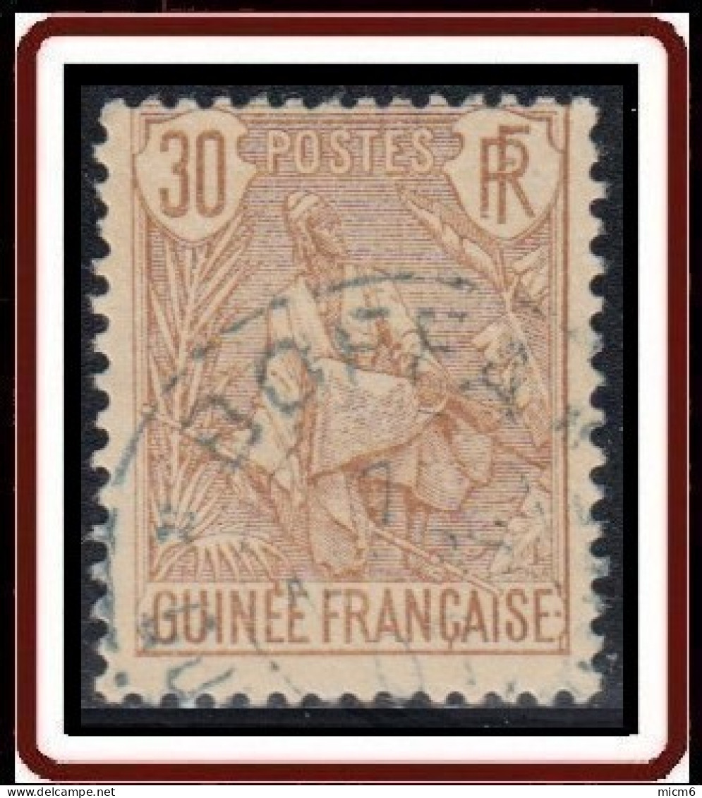 Guinée Française 1892-1907 - N° 26 (YT) N° 26 (AM) Oblitéré. - Usati