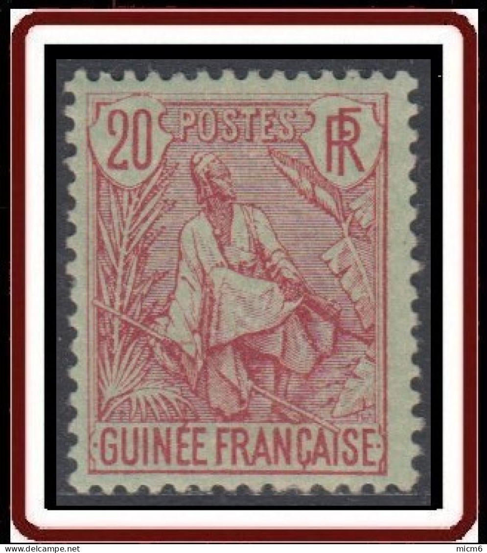 Guinée Française 1892-1907 - N° 24 (YT) N° 24 (AM) Neuf *. Gomme Médiocre. - Unused Stamps