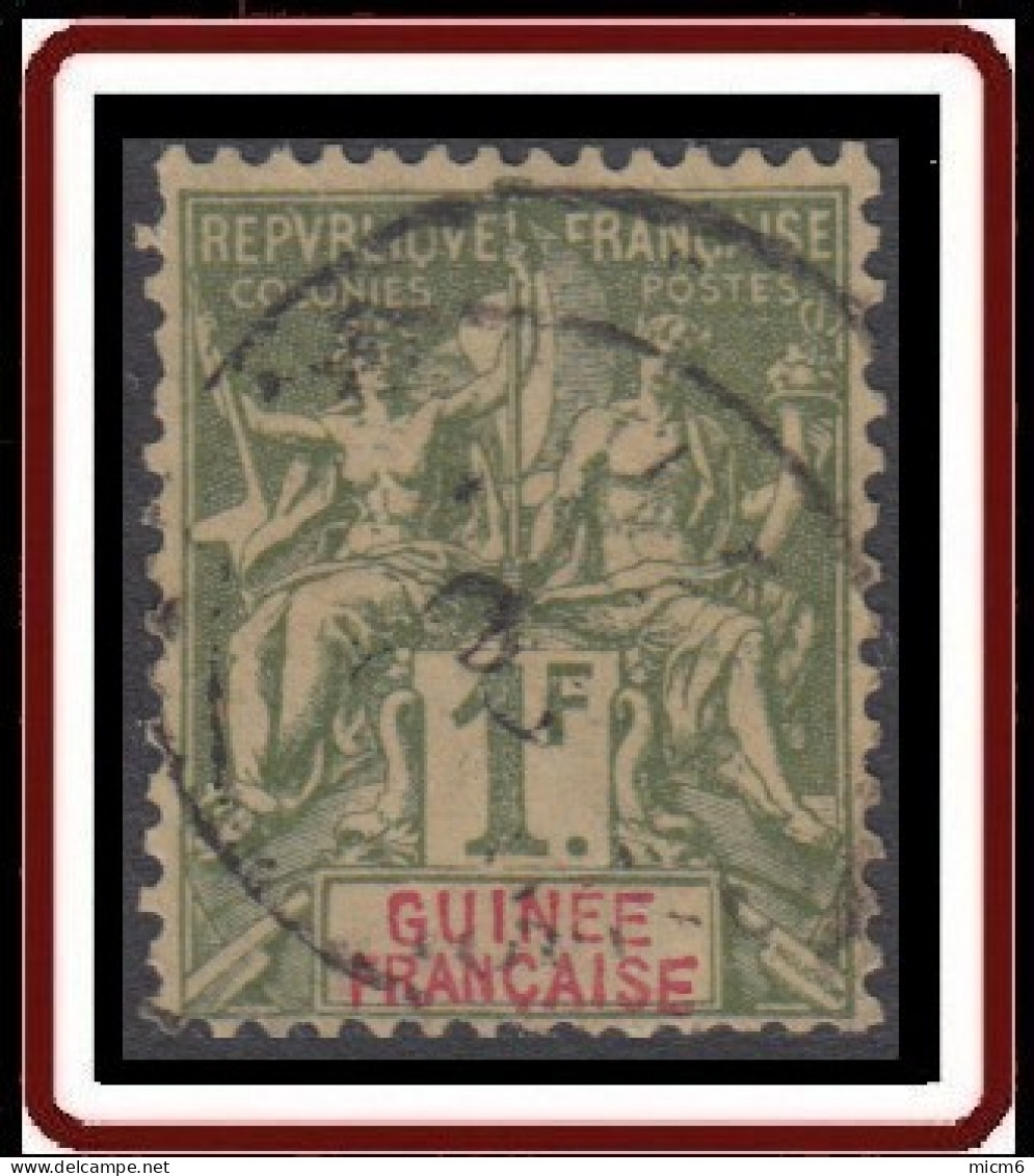 Guinée Française 1892-1907 - N° 13 (YT) N° 13 (AM) Oblitéré. - Used Stamps