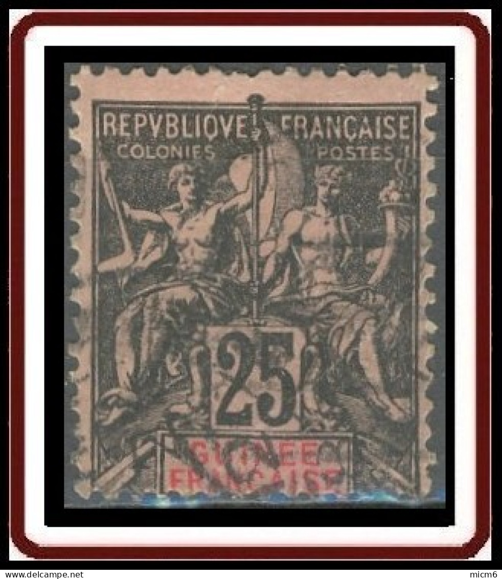 Guinée Française 1892-1907 - N° 08 (YT) N° 8 (AM) Oblitéré. - Usati