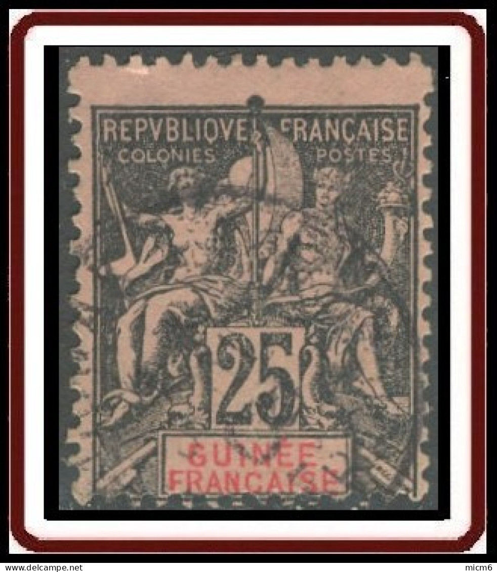 Guinée Française 1892-1907 - N° 08 (YT) N° 8 (AM) Oblitéré. - Usados