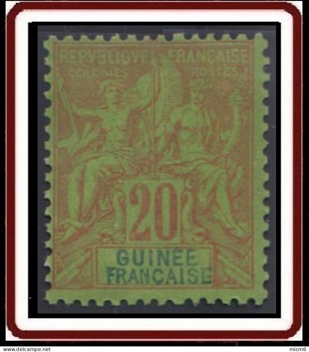 Guinée Française 1892-1907 - N° 07 (YT) N° 8 (AM) Neuf (*). - Neufs