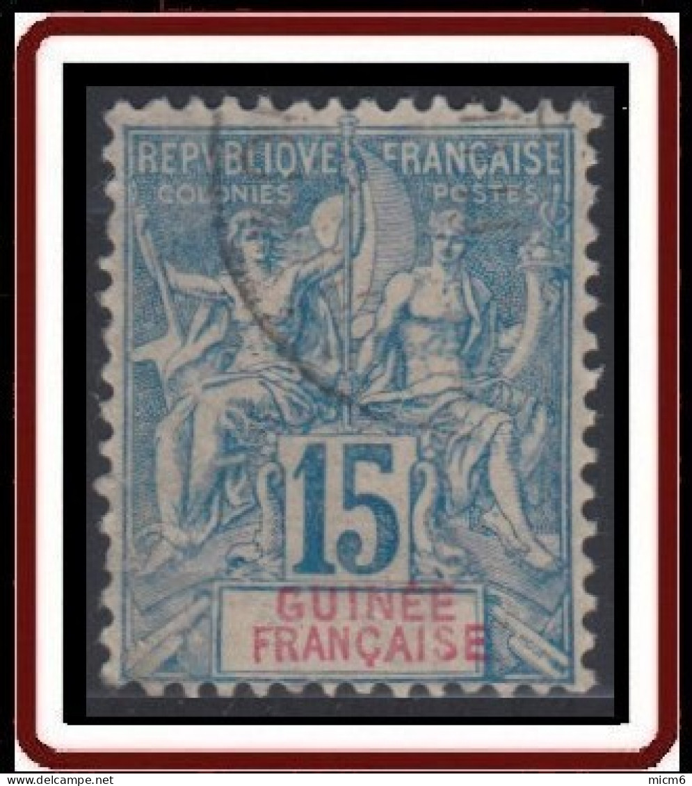 Guinée Française 1892-1907 - N° 06 (YT) N° 6 (AM) Oblitéré. - Usados