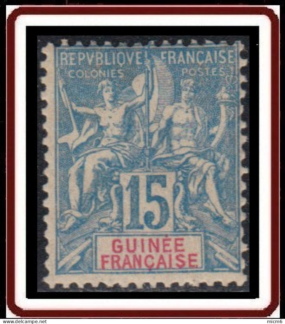 Guinée Française 1892-1907 - N° 06 (YT) N° 6 (AM) Neuf *. - Unused Stamps
