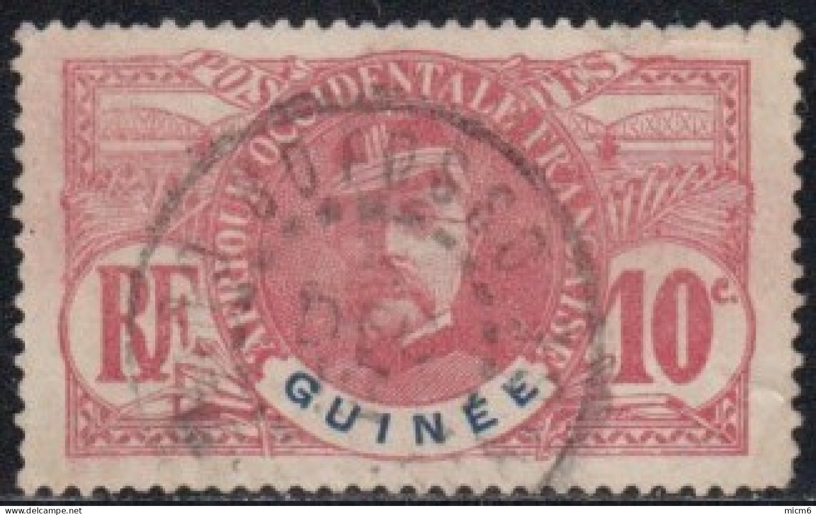 Guinée Française 1892-1907 - Bofosso Sur N° 37 (YT) N° 37 (AM). Oblitération. Petite Fente. - Usati