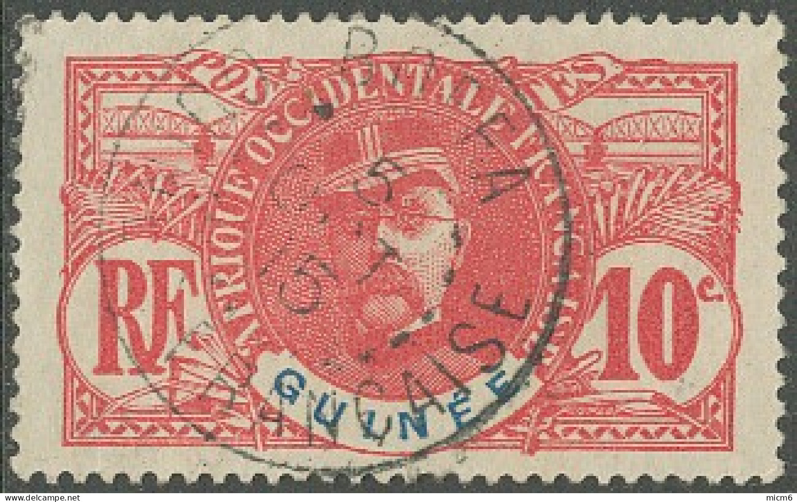 Guinée Française 1892-1907 - Boffa Sur N° 37 (YT) N° 37 (AM). Oblitération De 1915. - Gebraucht