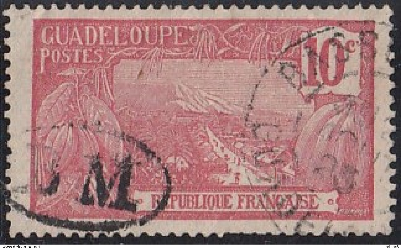 Guadeloupe 1905-1947 - BM Sur N° 59 (YT) N° 59 (AM). Oblitération. - Autres & Non Classés