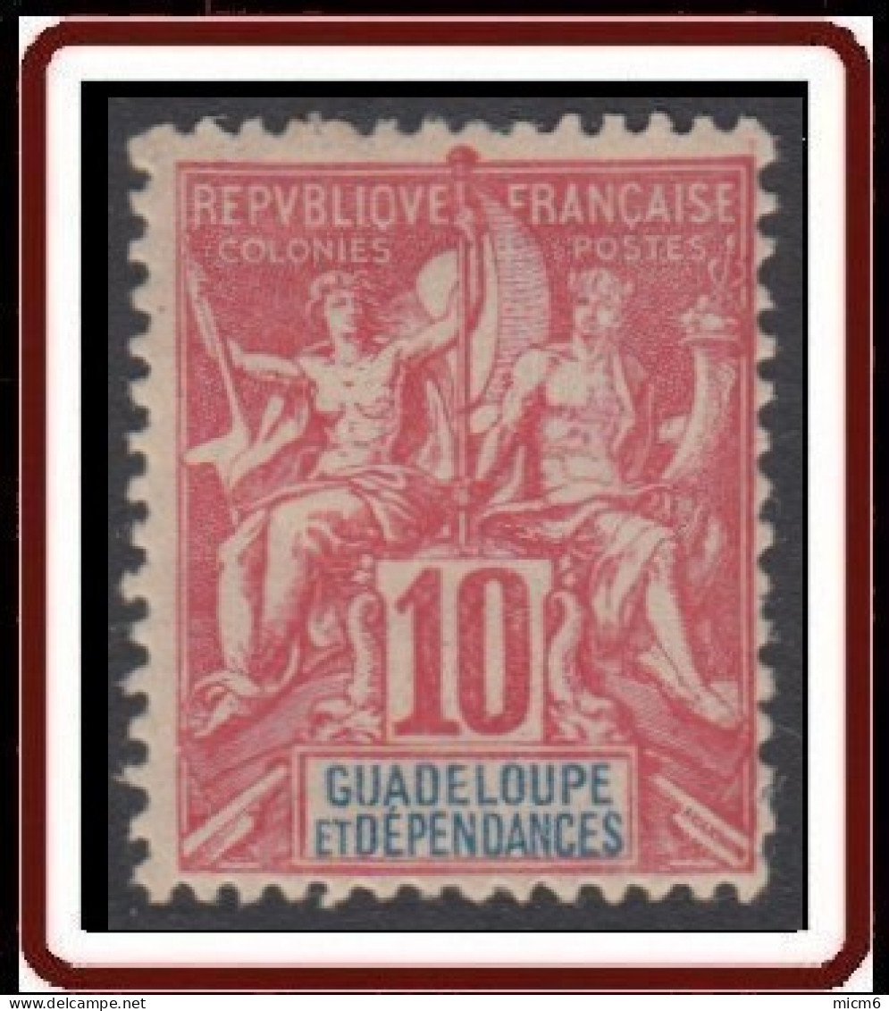 Guadeloupe 1876-1903 - N° 41 (YT) N° 41 (AM) Neuf *. - Ongebruikt