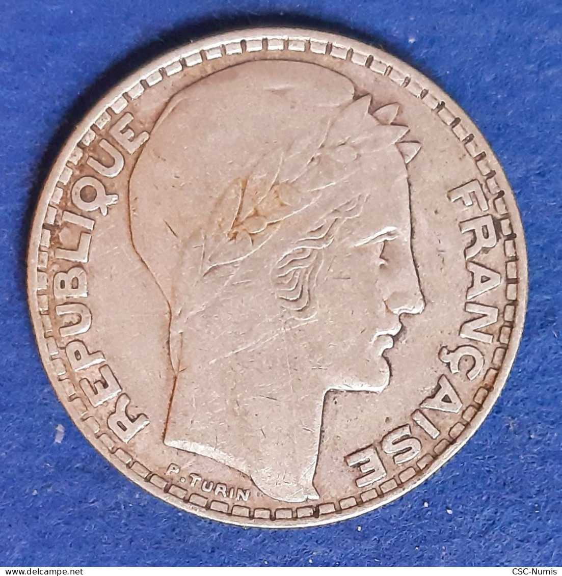 (CG#003) - 20 Francs Turin 1933 - Argent - 20 Francs