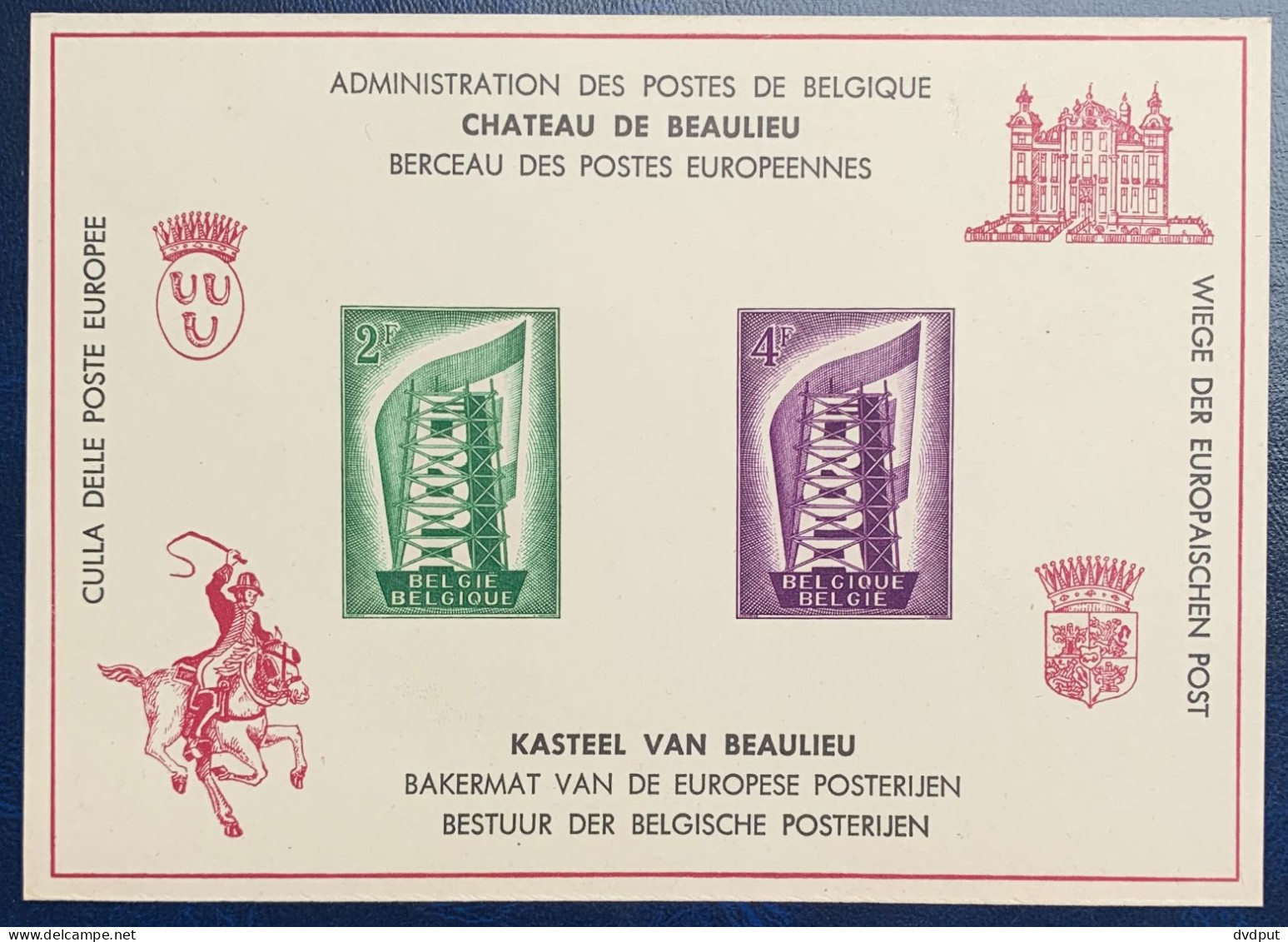 België, 1956, LX21, Postfris **, OBP 37€ - Feuillets De Luxe [LX]