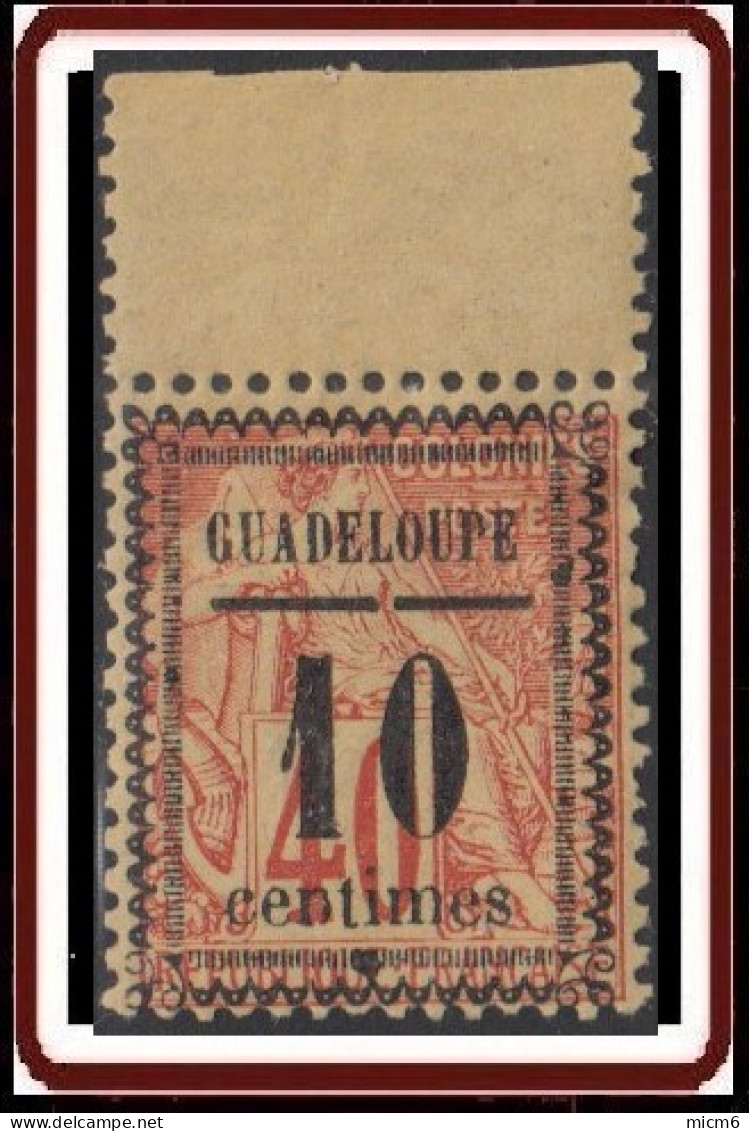 Guadeloupe 1876-1903 - N° 07 (YT) N° 7 (AM) Type IV (AM) Neuf *. - Ongebruikt