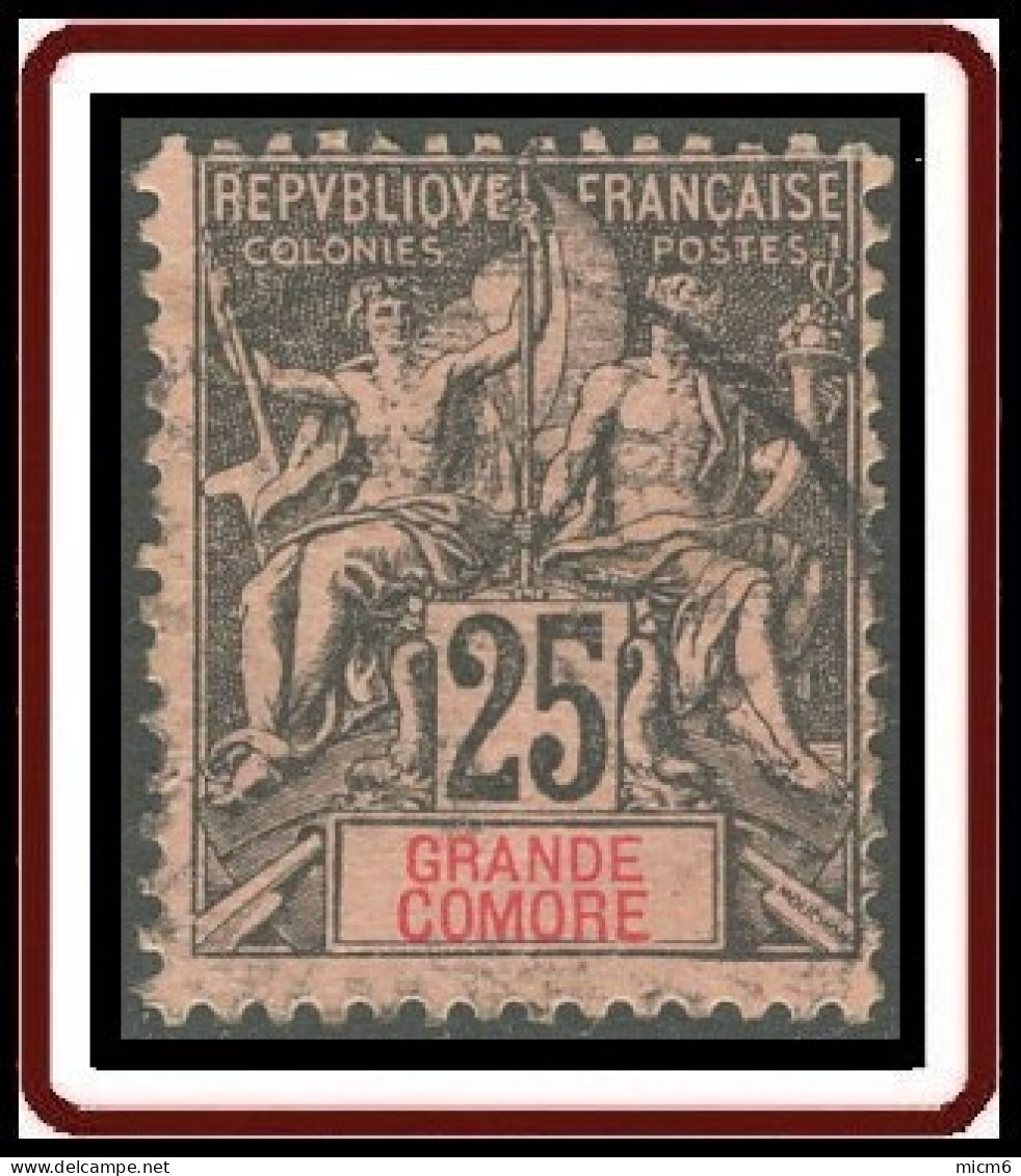 Grande Comore - N° 08 (YT) N° 8 (AM) Oblitéré. - Used Stamps