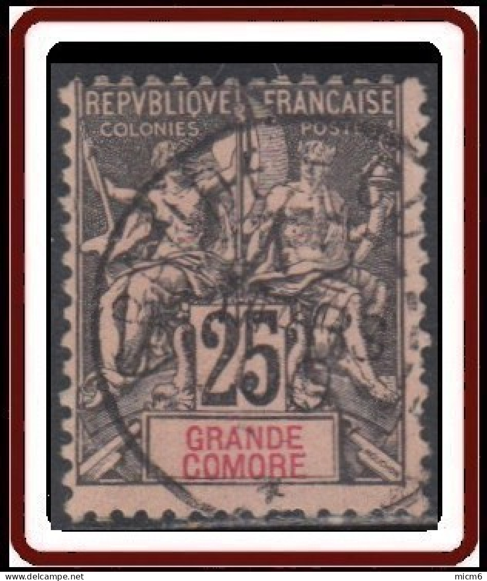 Grande Comore - N° 08 (YT) N° 8 (AM) Oblitéré. - Used Stamps