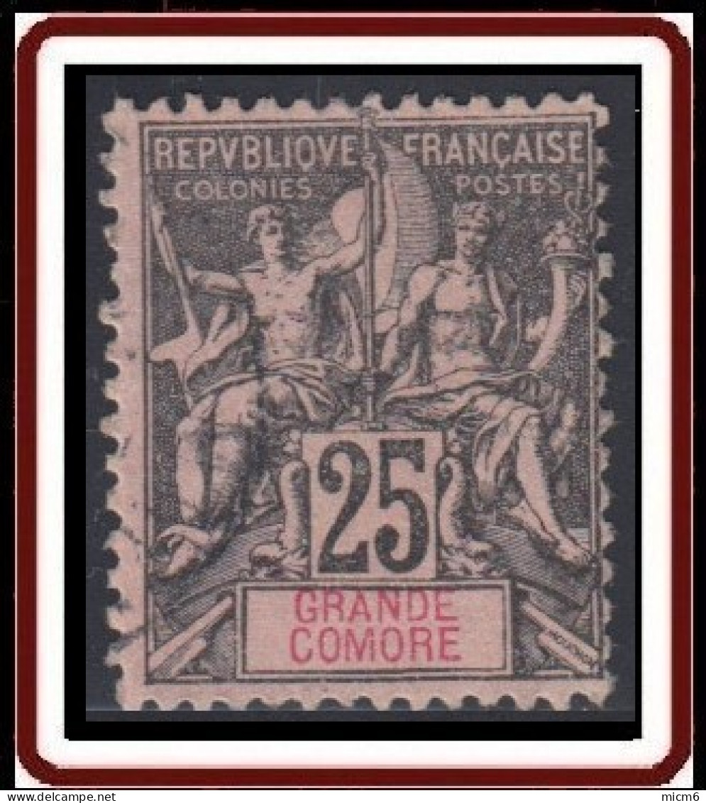 Grande Comore - N° 08 (YT) N° 8 (AM) Oblitéré. - Used Stamps