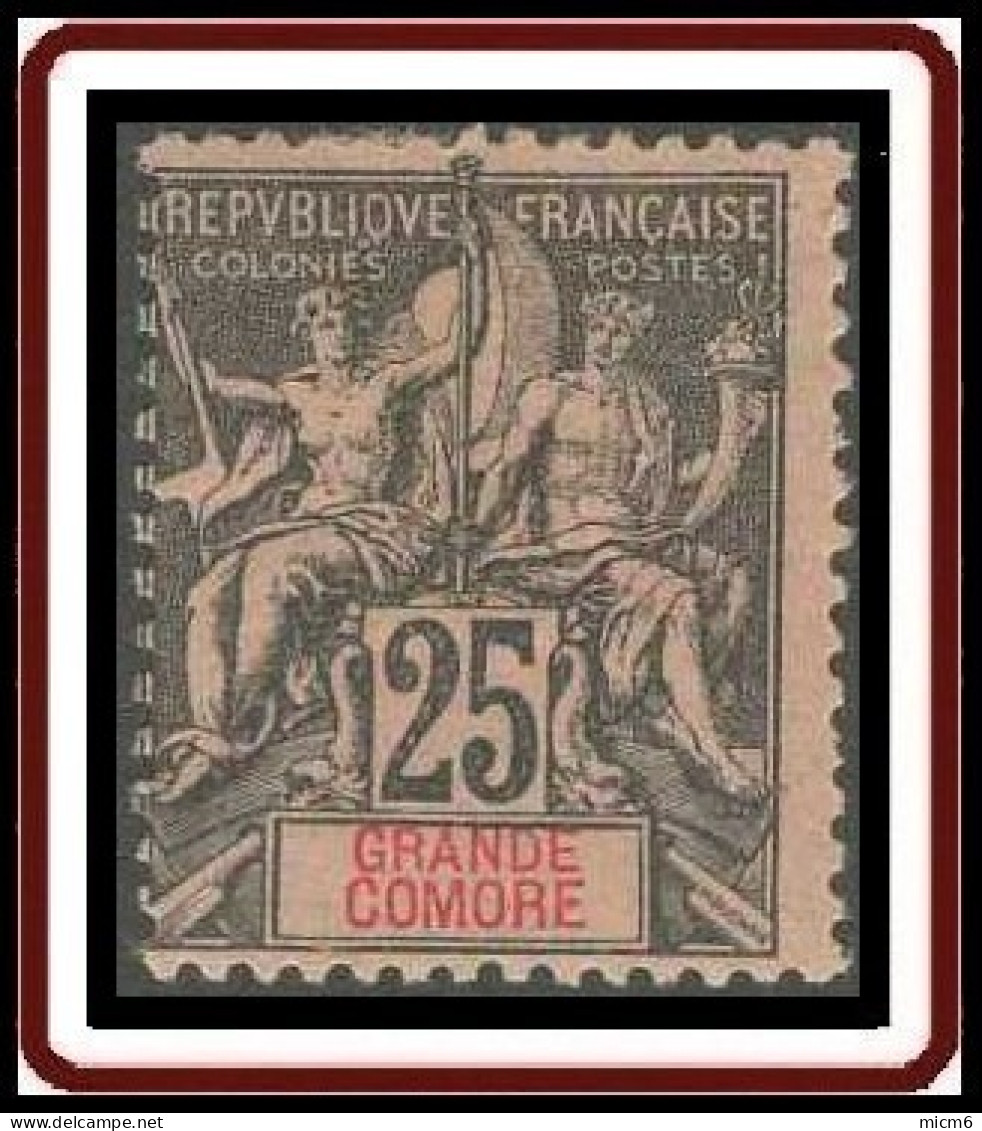 Grande Comore - N° 08 (YT) N° 8 (AM) Neuf *. - Unused Stamps