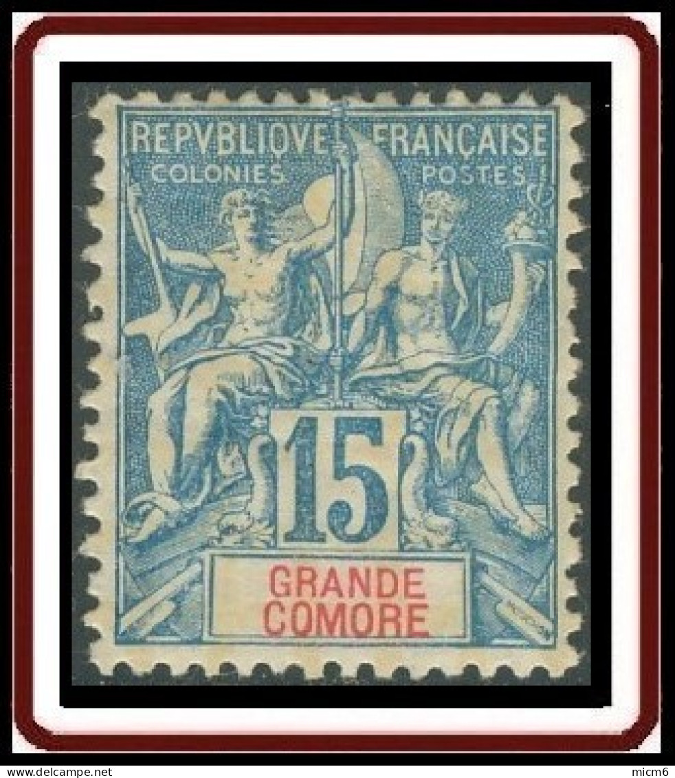 Grande Comore - N° 06 (YT) N° 6 (AM) Neuf *. - Unused Stamps