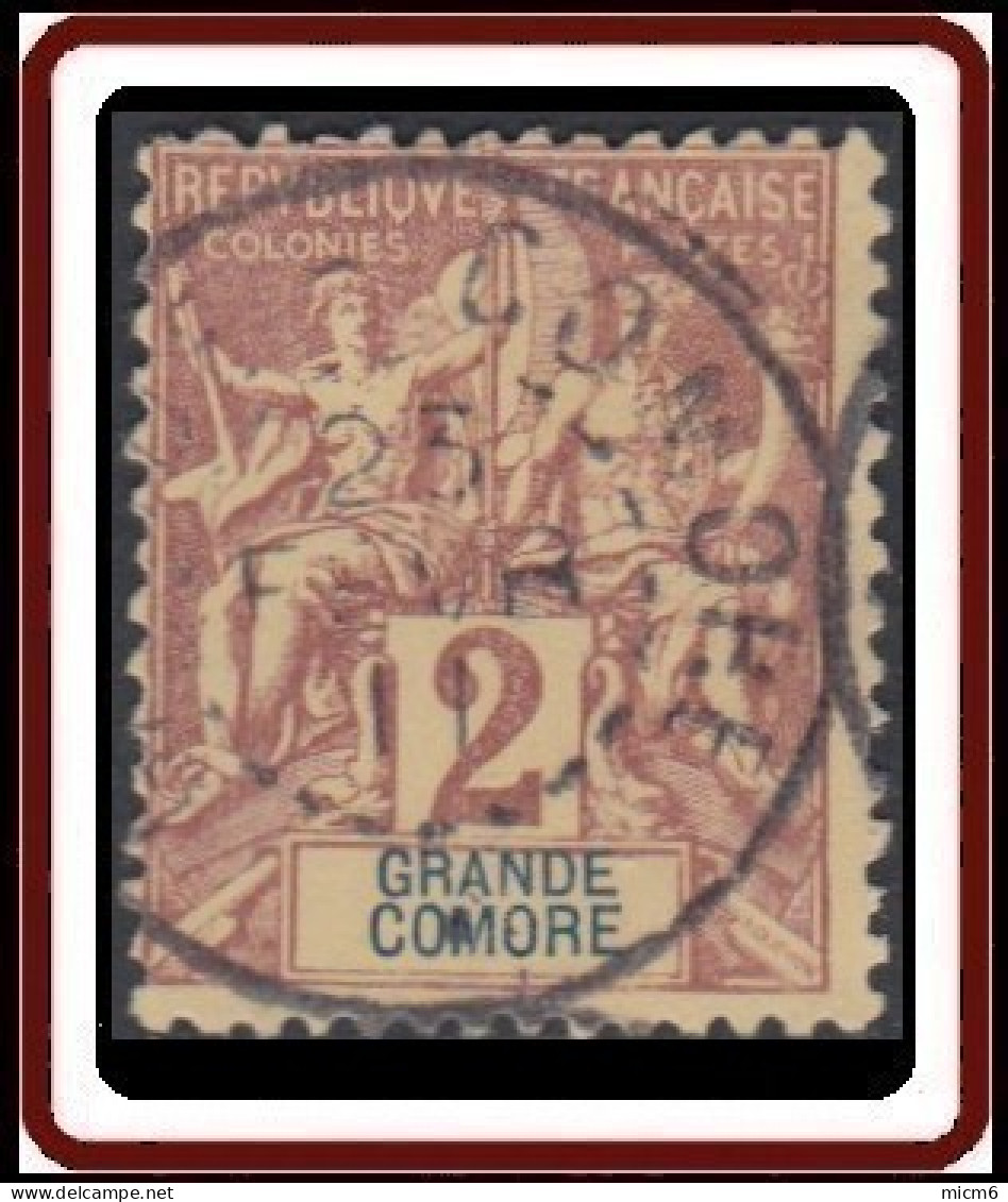 Grande Comore - N° 02 (YT) N° 2 (AM) Oblitéré De Grande Comore. - Usati