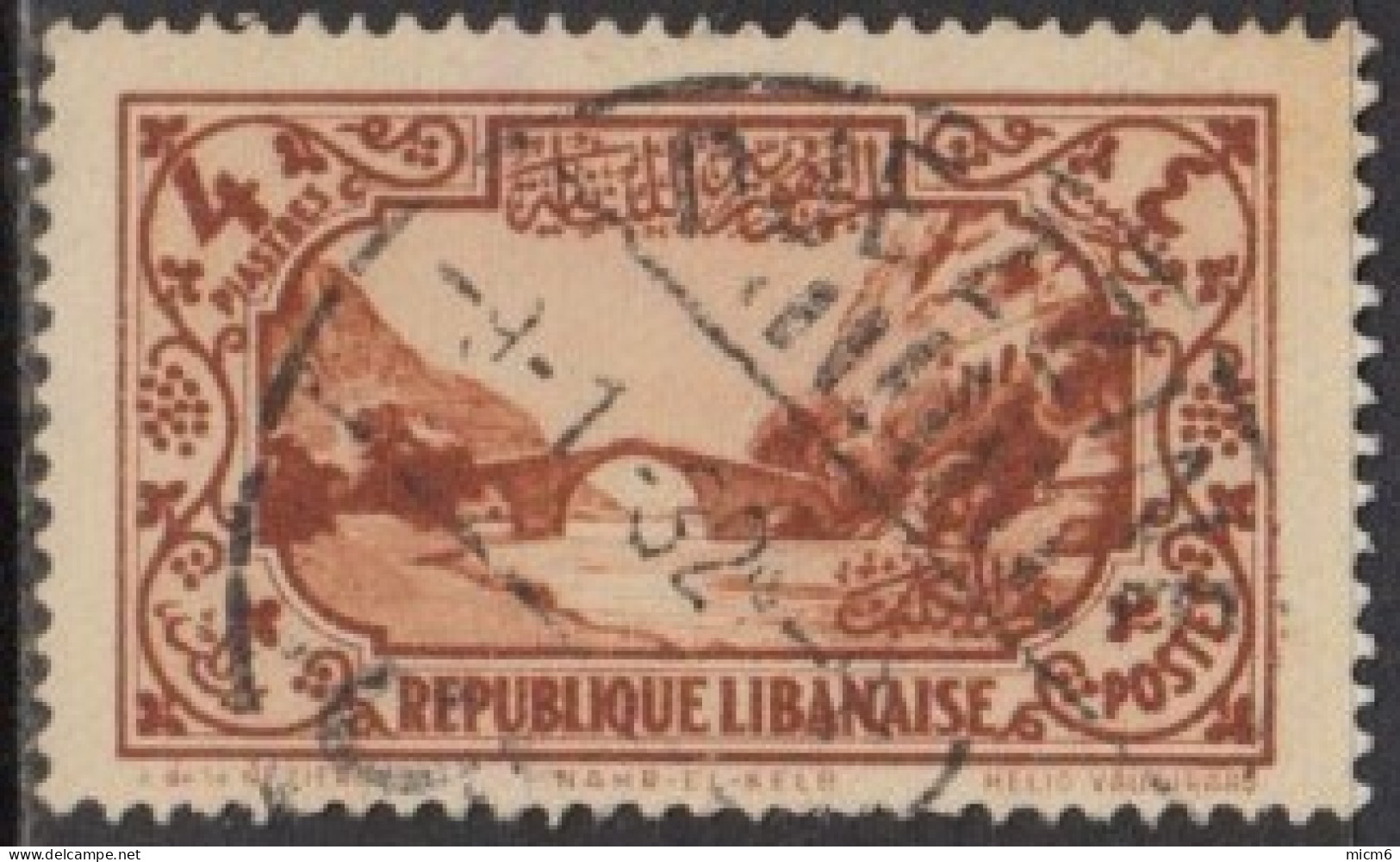 Grand Liban - N° 139  (YT) N° 135 (AM) Oblitéré De Djezzine (1932). - Gebraucht