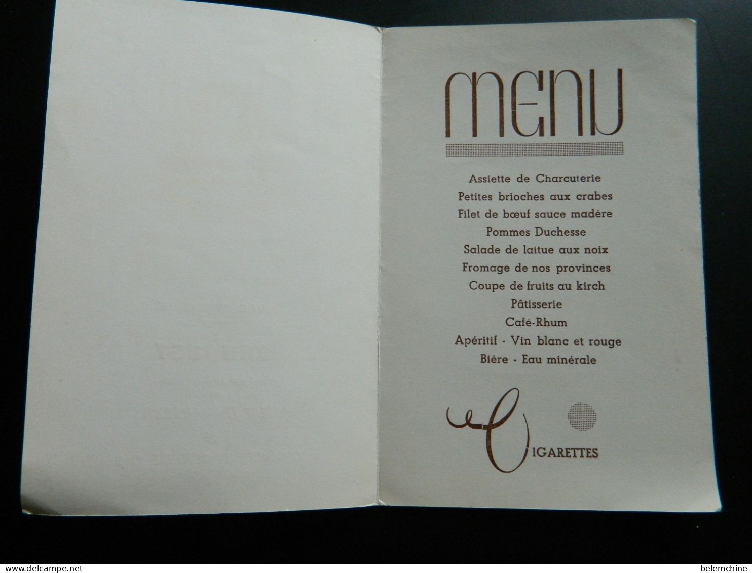 MENU      VILLE DE GENNEVILLIERS BANQUET OFFERT AUX VIEUX TRAVAILLEURS      DIMANCHE 12 OCTOBRE 1969 - Menu