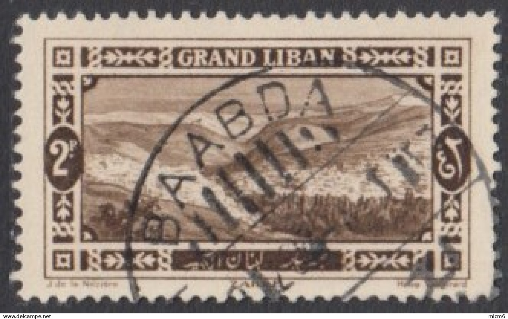 Grand Liban - N° 57 (YT) N° 57 (AM) Oblitéré De Baabda. - Usati