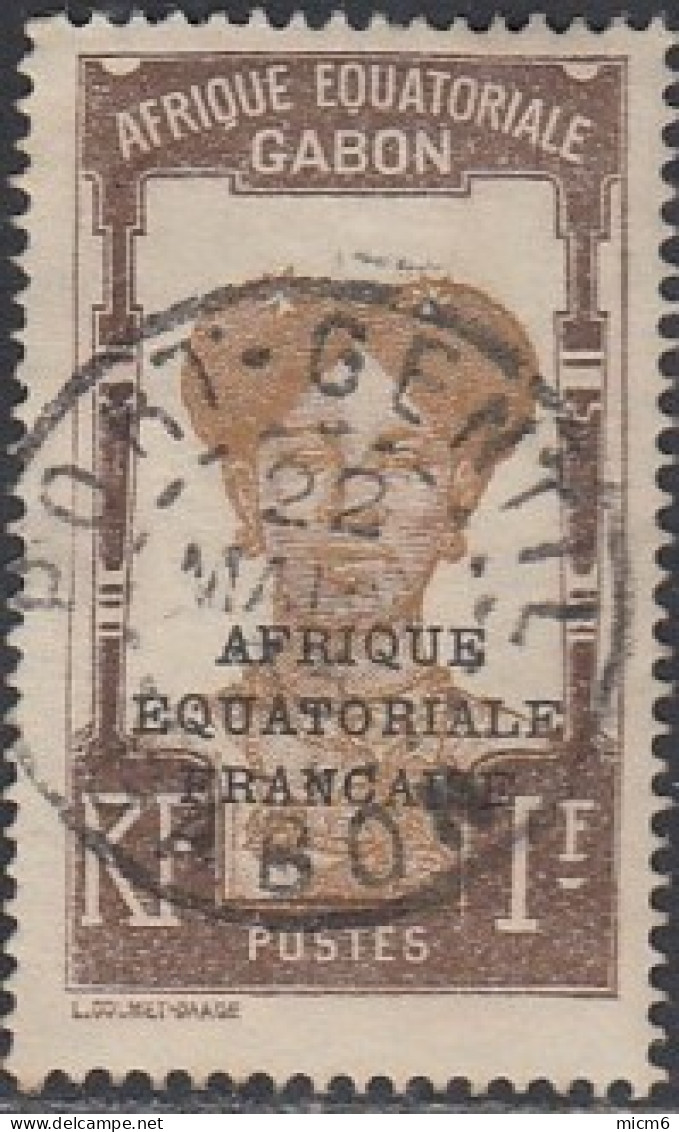 Gabon 1924-1933 - Port-Gentil Sur N° 105 (YT) N° 102 (AM). Oblitération De 1934. - Otros & Sin Clasificación