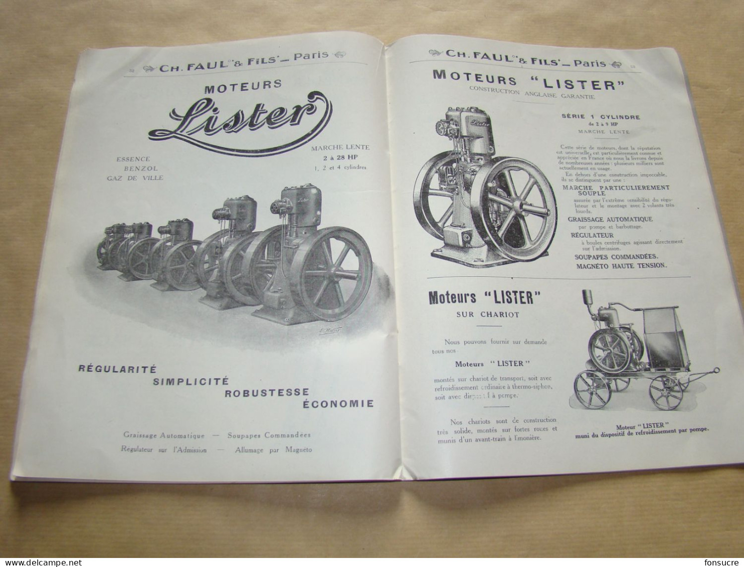 4721 Catalogue Machines Agricoles Ch. FAUL & Fils 1923 Frost & Wood John Deere Syracuse Savary Lister La Goulue 80 pages