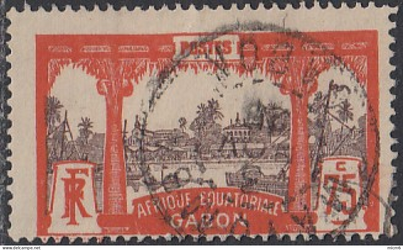 Gabon 1910-1922 - N° 62 (YT) N° 61 (AM) Oblitéré. - Usados