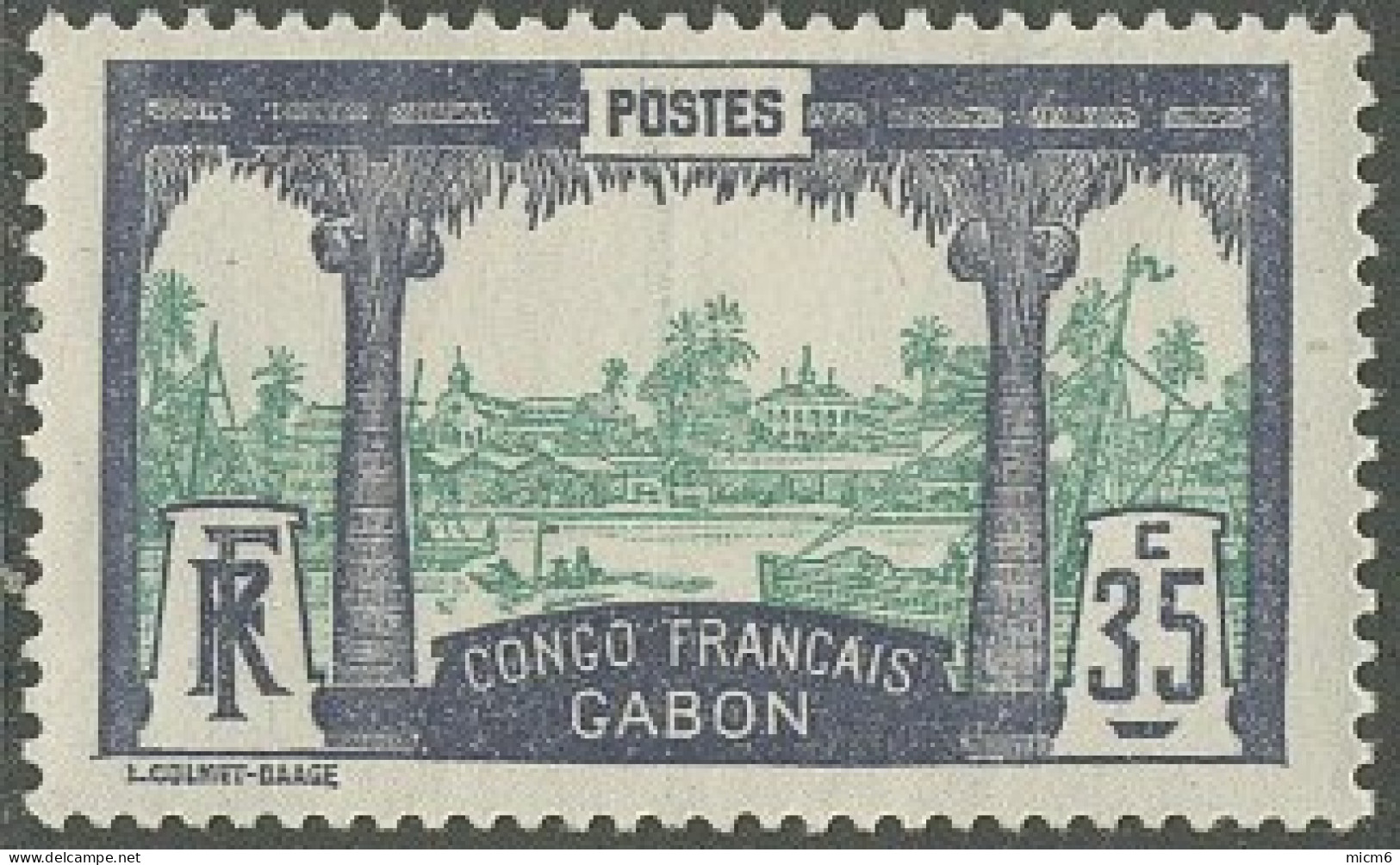 Gabon 1910-1922 - N° 41 (YT) N° 41 (AM) Neuf *. - Unused Stamps