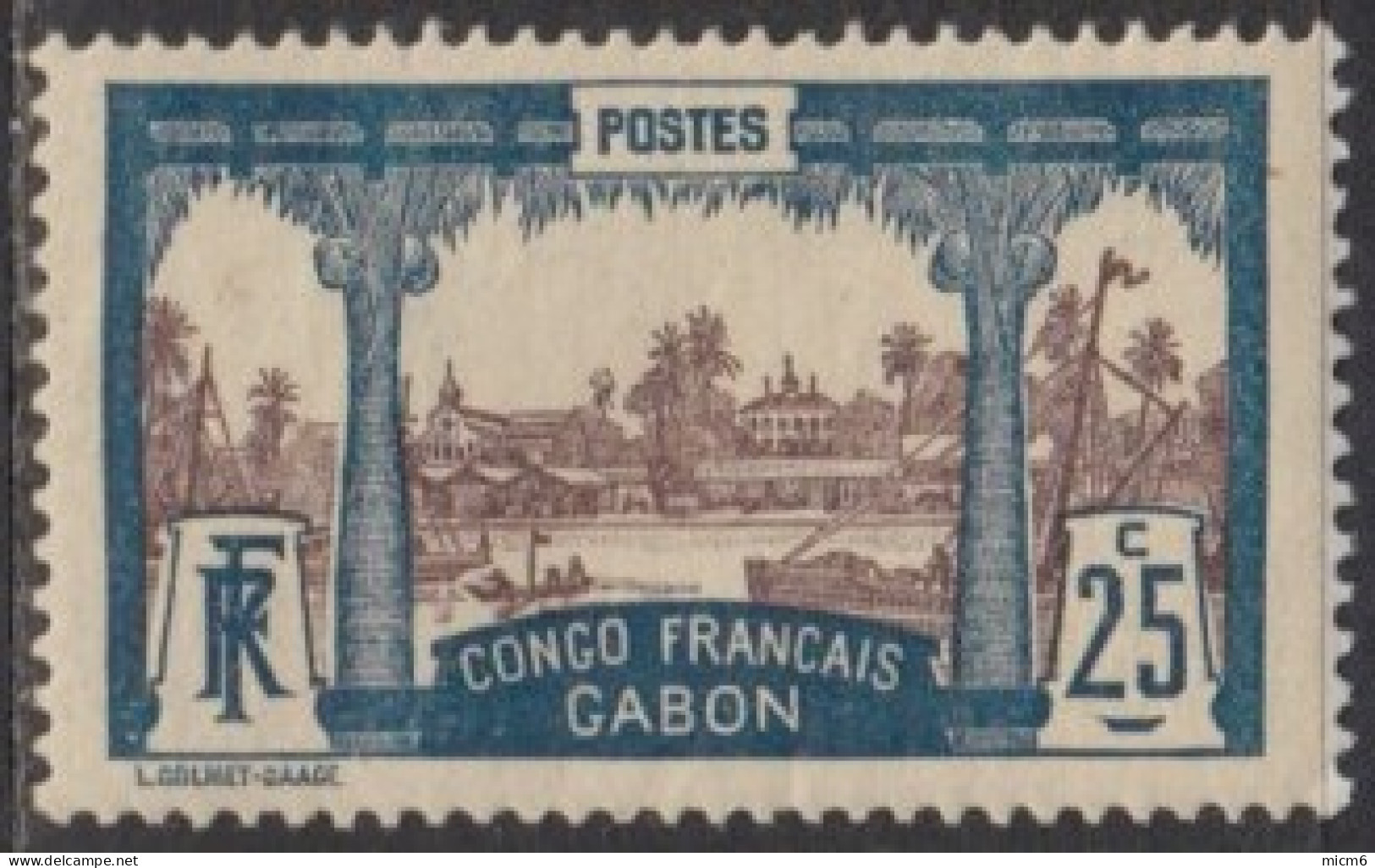 Gabon 1910-1922 - N° 39 (YT) N° 39 (AM) Neuf *. - Unused Stamps