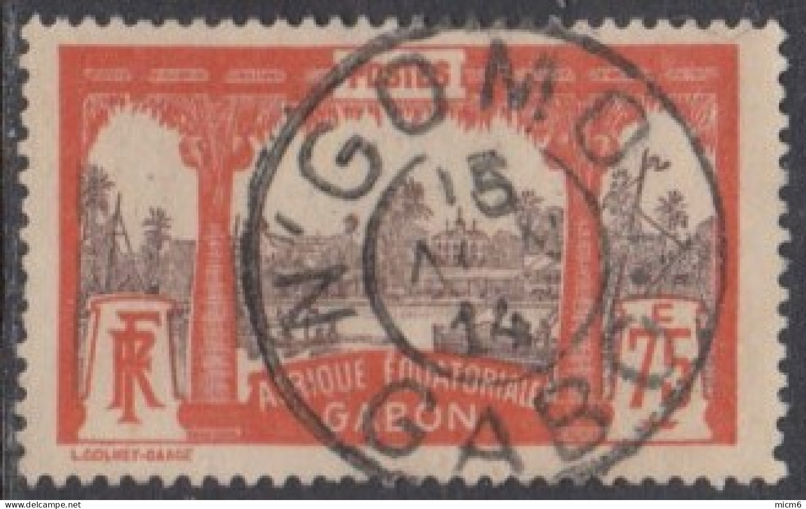 Gabon 1910-1922 - N'Gomo Sur N° 62 (YT) N° 61 (AM). Oblitération De 1914. - Other & Unclassified