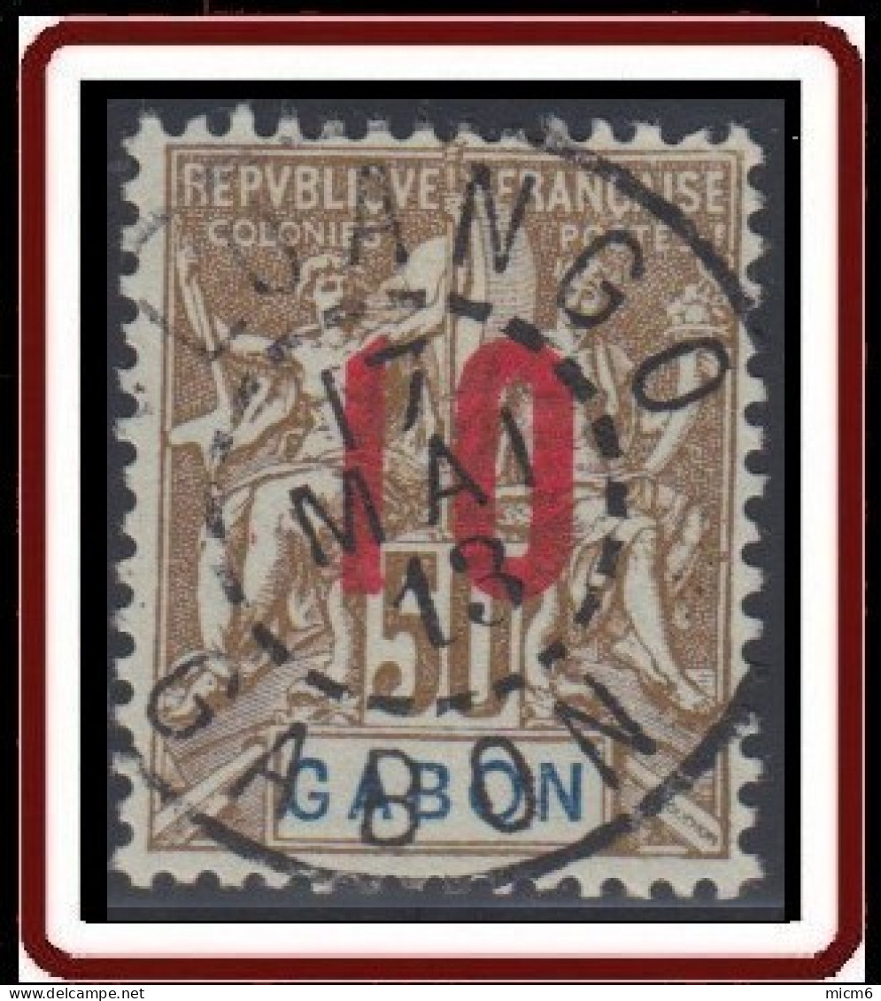 Gabon 1910-1922 - Loango Sur N° 74 (YT) N° 73 (AM). Oblitération De 1913. - Autres & Non Classés