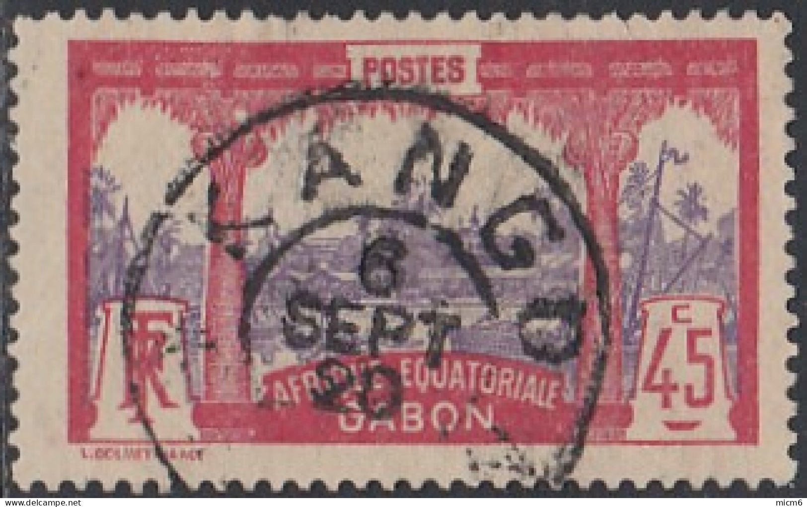 Gabon 1910-1922 - Kango Sur N° 60 (YT) N° 59 (AM). Oblitération De 1920. - Other & Unclassified