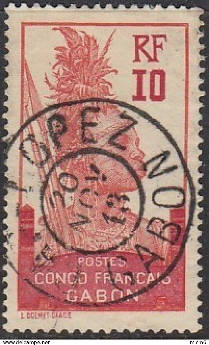 Gabon 1910-1922 - Cap-Lopez Sur N° 37 (YT) N° 37 (AM). Oblitération De 1913. - Otros & Sin Clasificación