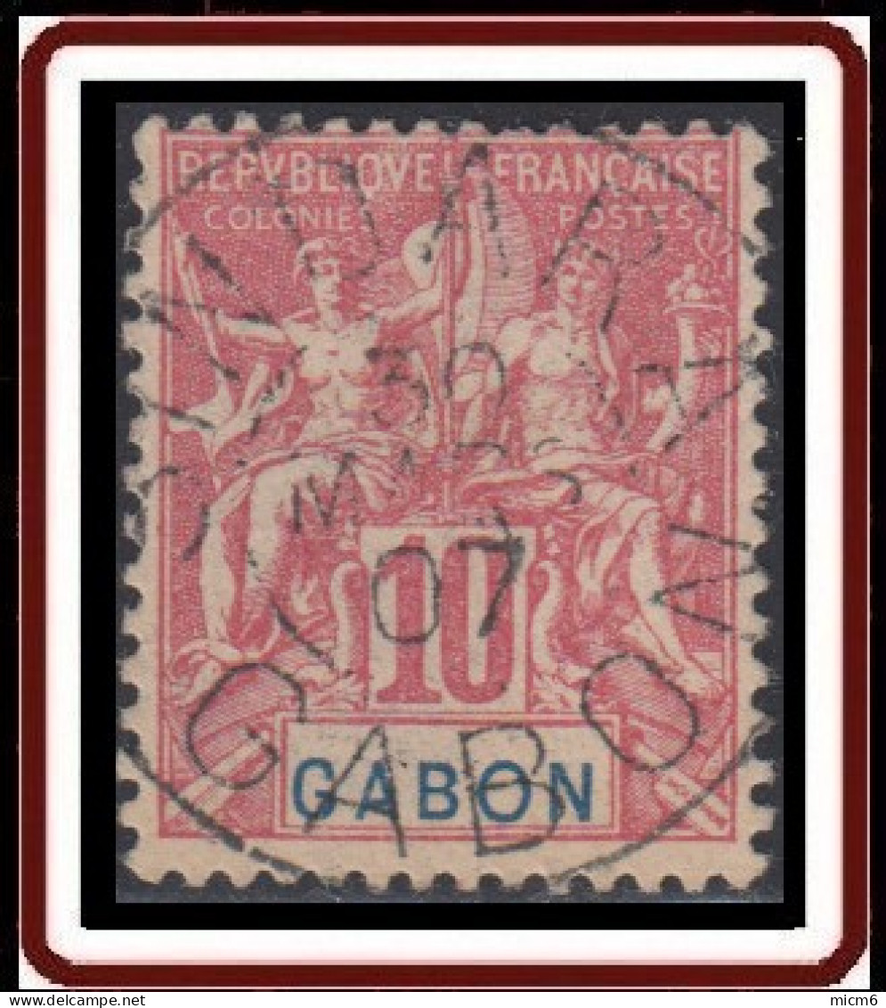 Gabon 1886-1907 - Sindara Sur N° 20 (YT) N° 20 (AM). Oblitération De 1907. - Oblitérés